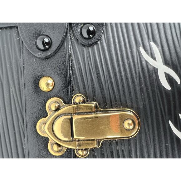 LOUIS VUITTON Petite Malle Epi Leather Crossbody Bag in Black - Picture 7 of 16